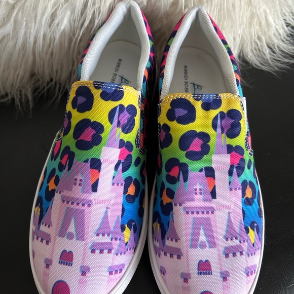 bibbidi bobbidi bling Animal Print PINK CASTLE CLASSIC SLIP-ON - Picture 1 of 8